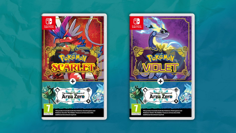 Pokémon Scarlet eller Pokémon Violet + Den Dolda Skatten i Area Zero (fysiska versioner) – 3 november