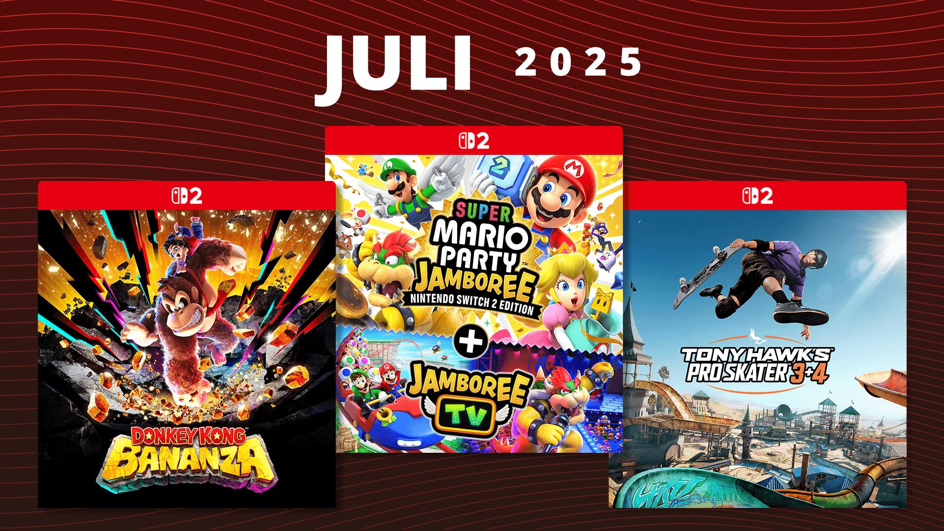 Kommande spel – juli 2025