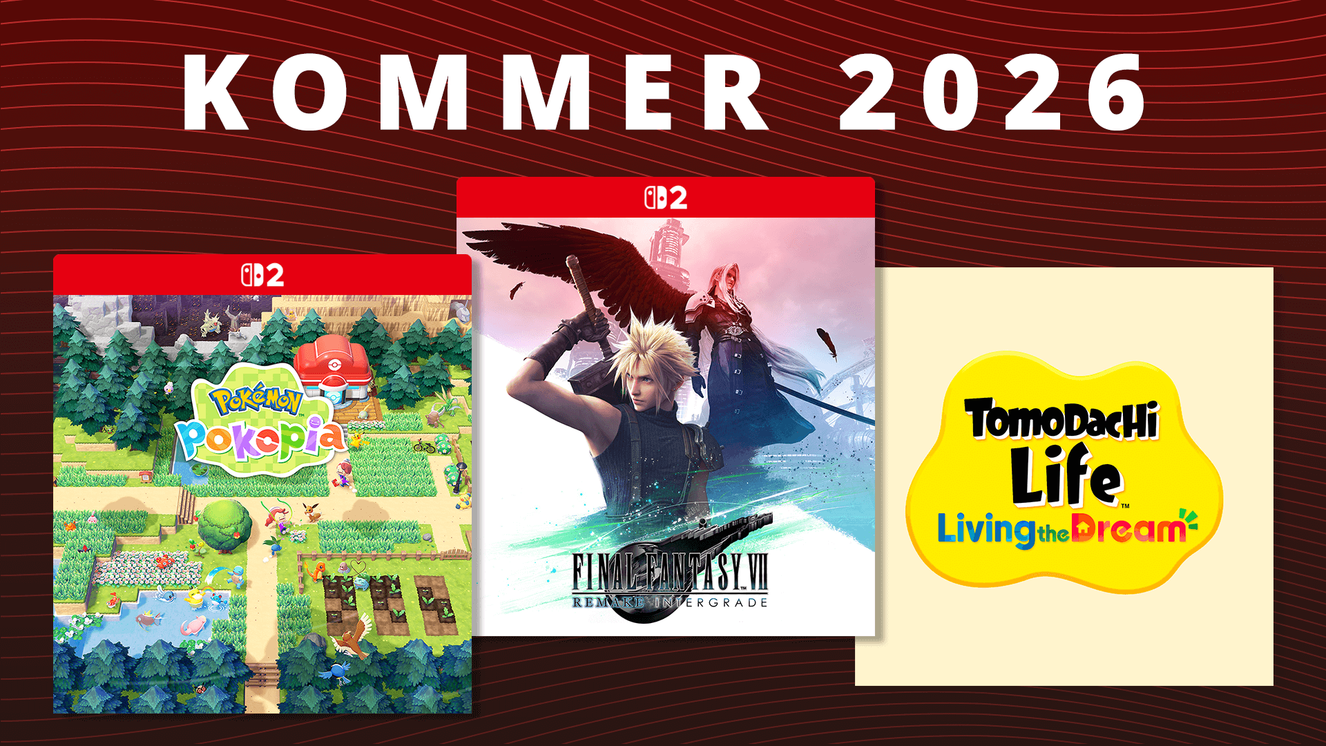 Spel som kommer till Nintendo Switch 2 och Nintendo Switch 2026