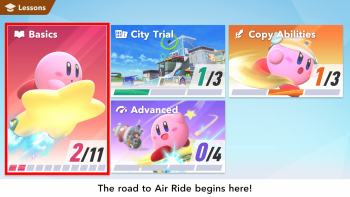 images/products_25/sw_ns2_kirby_air_riders/screenshots/KirbyAirRiders-scrn-01_Lessons_Menu.png