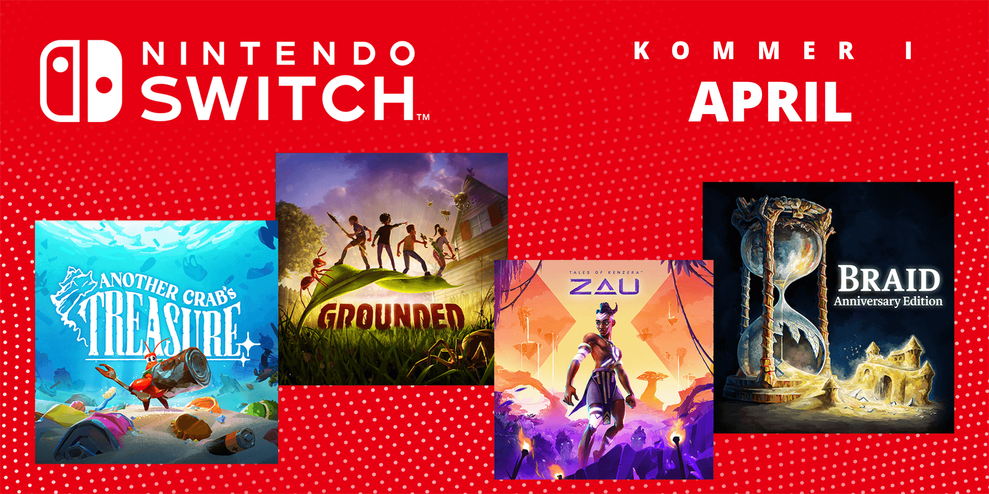 Kommande Nintendo Switch-spel i april 2024!