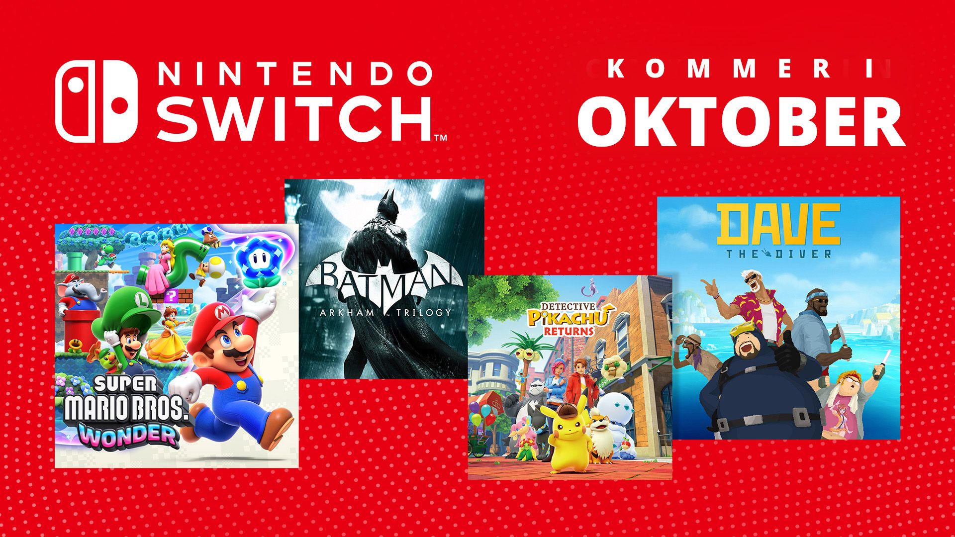 Kommande Nintendo Switch-spel i oktober!