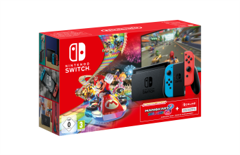 Nintendo Switch (Neon Blue/Neon Red) Mario Kart 8 Deluxe Bundle
