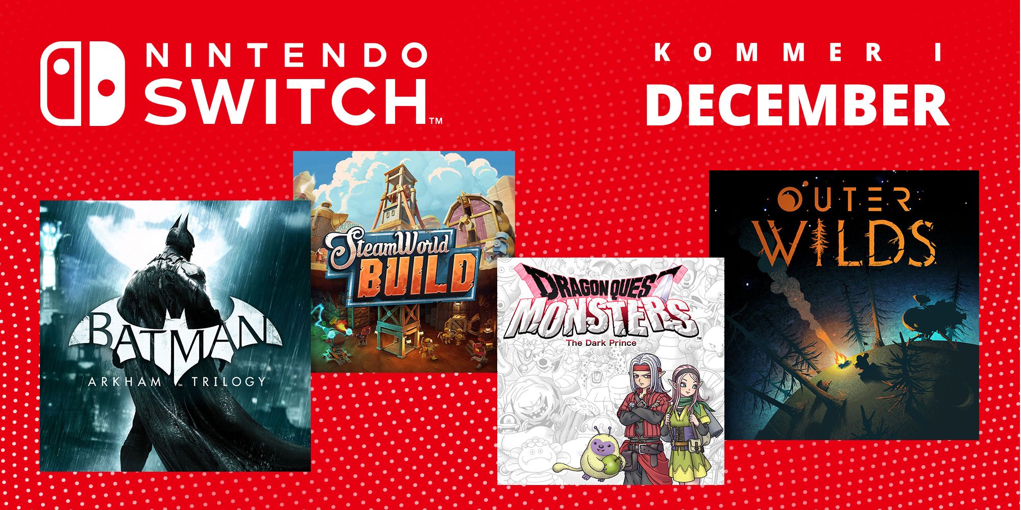 Kommande spel till Nintendo Switch - December 2023